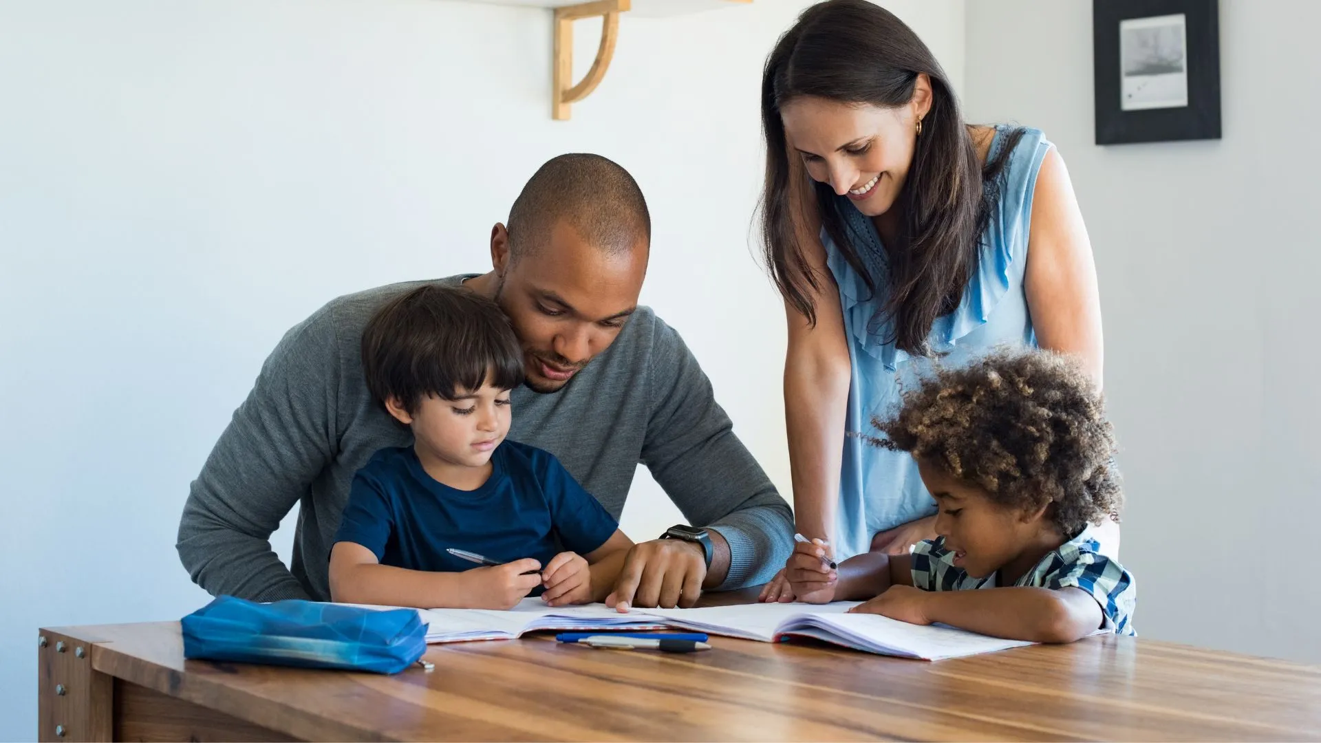Parents help in homework